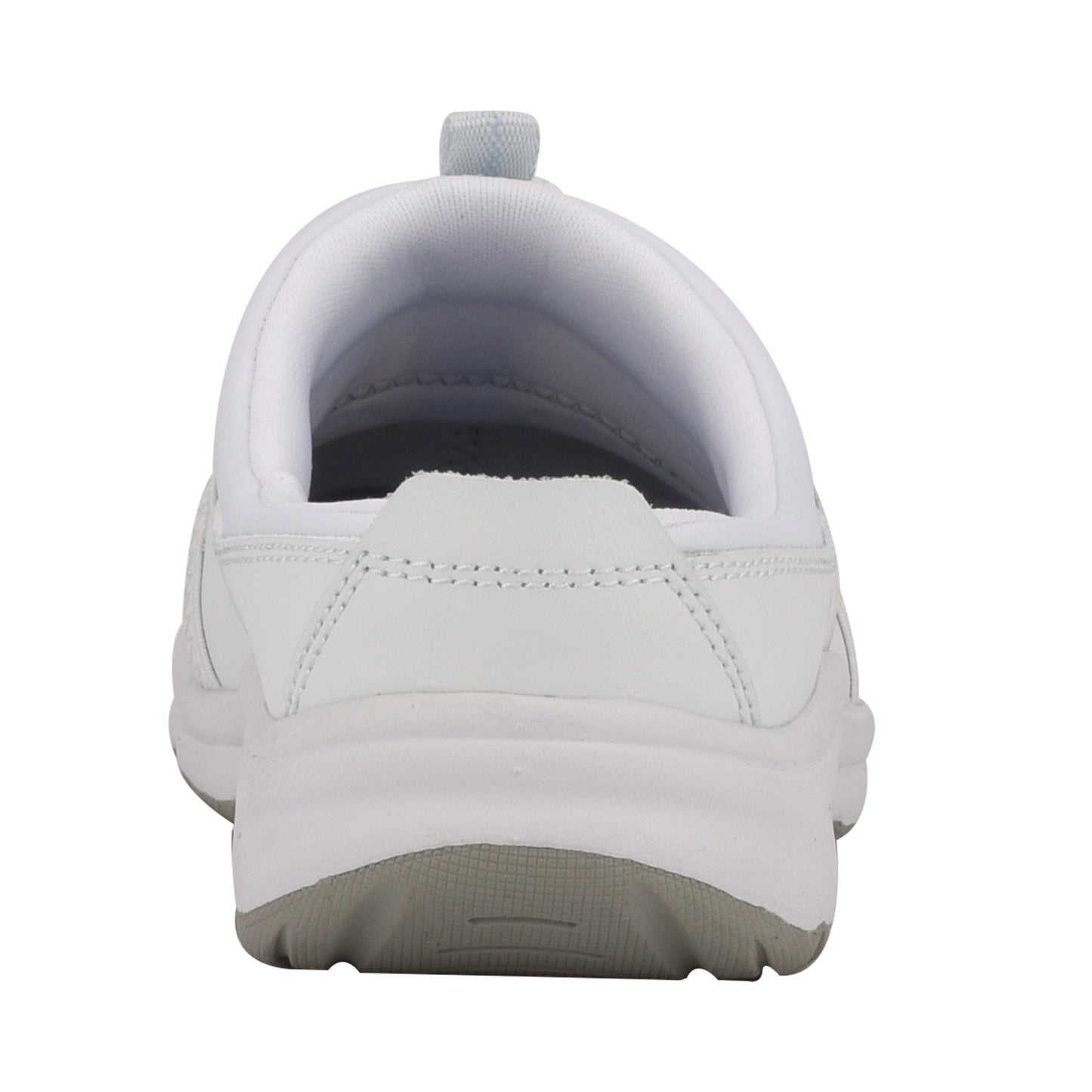 Easy Spirit Argyle Mesh Clogs - White Leather