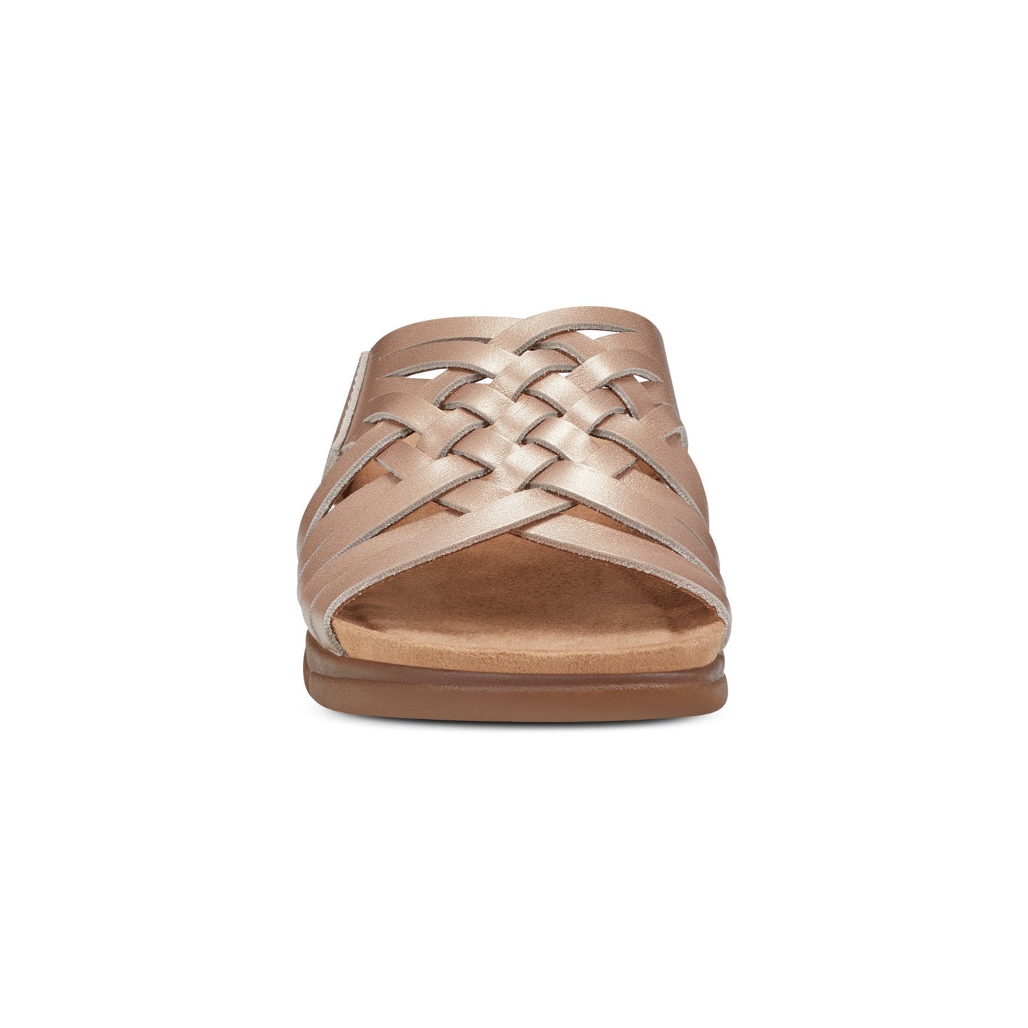 Easy Spirit Meadow Slip On Sandals - Bronze Leather