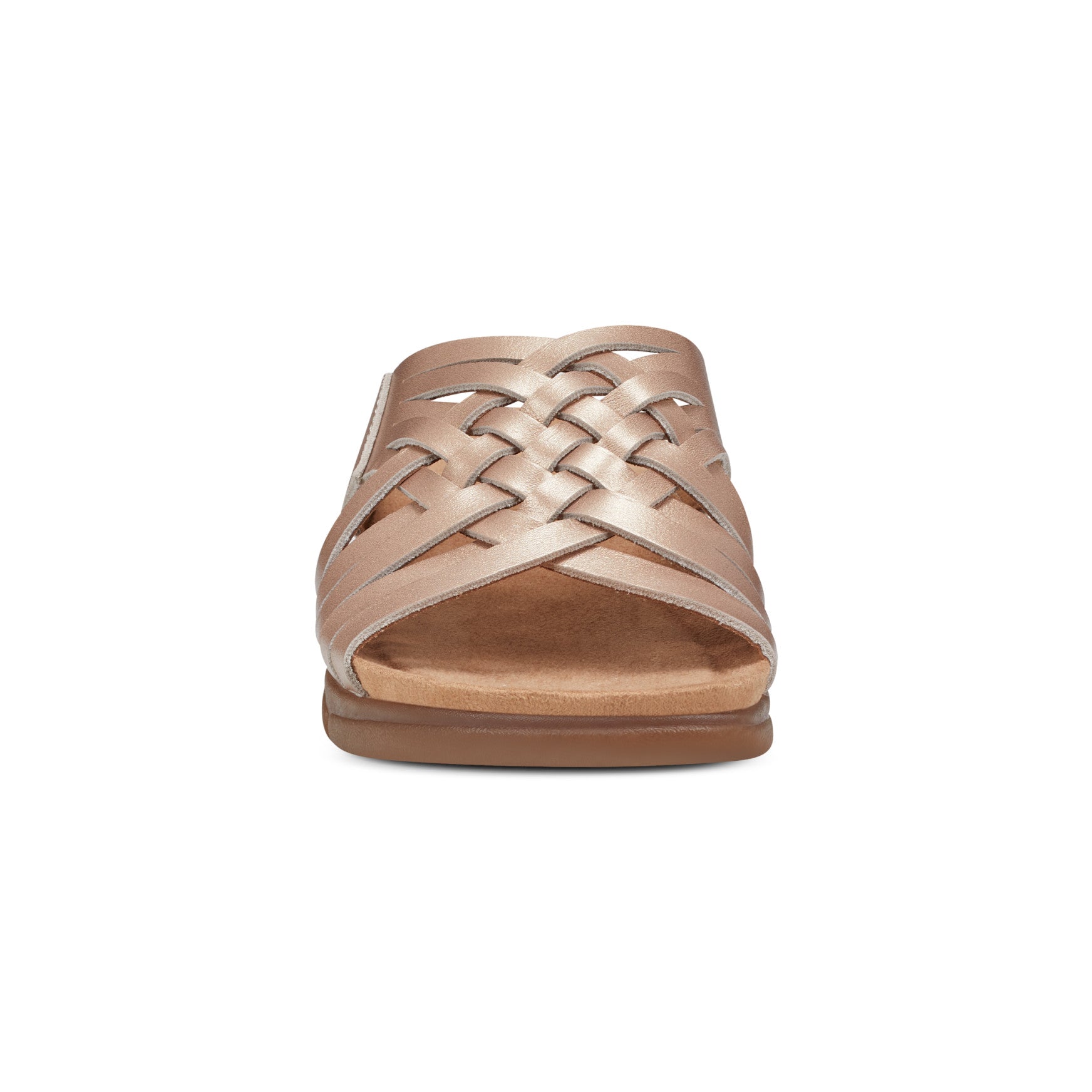 Easy Spirit Meadow Slip On Sandals - Bronze Leather