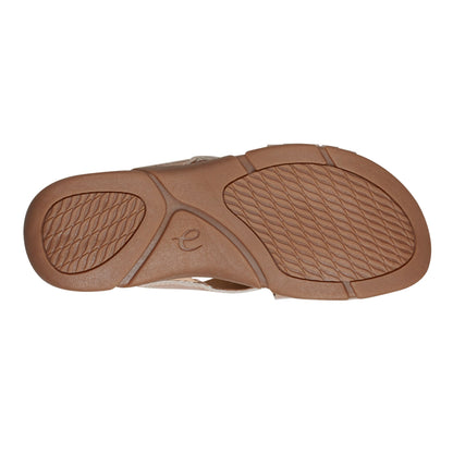 Easy Spirit Meadow Slip On Sandals - Bronze Leather