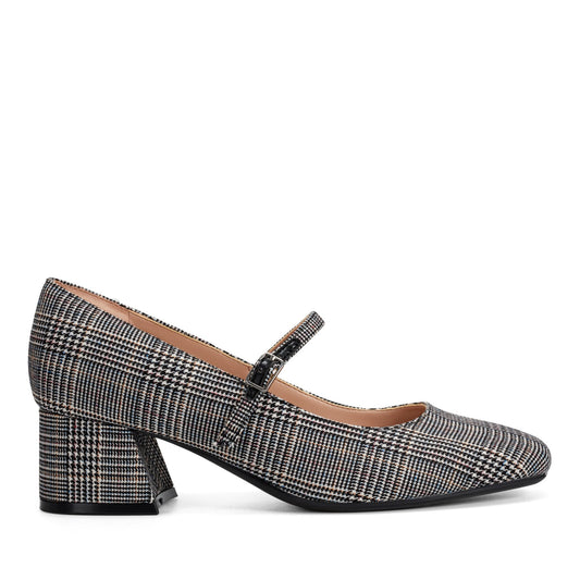 Easy Spirit Marlay Mary Jane Pumps - Black Multi Plaid