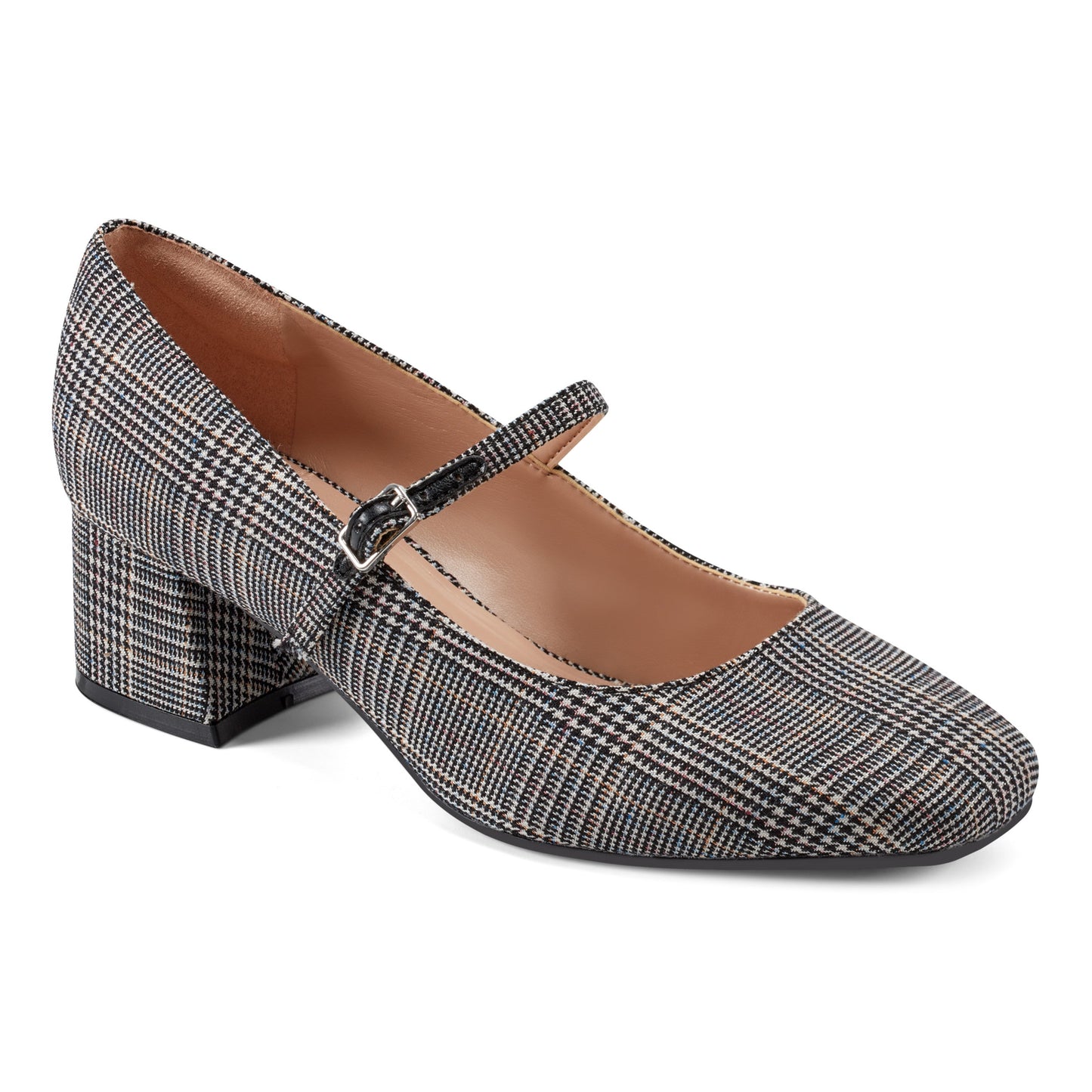 Easy Spirit Marlay Mary Jane Pumps - Black Multi Plaid