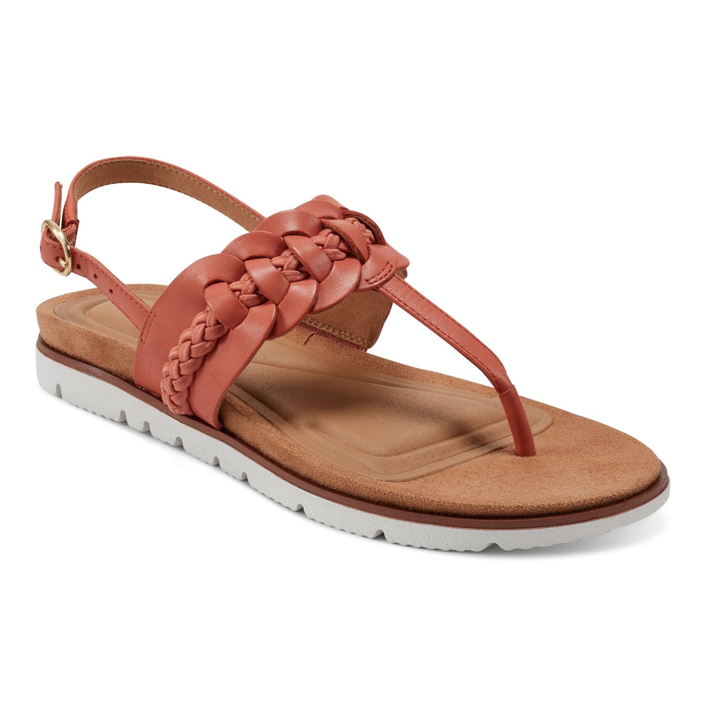 Easy Spirit Elaine Flat Sandals - Orange