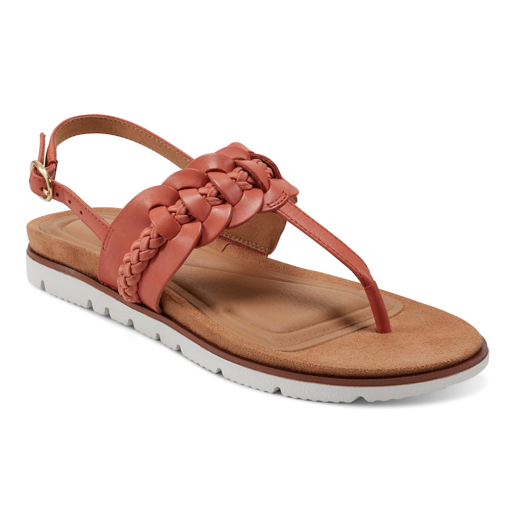 Easy Spirit Elaine Flat Sandals - Orange