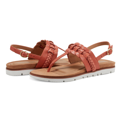 Easy Spirit Elaine Flat Sandals - Orange