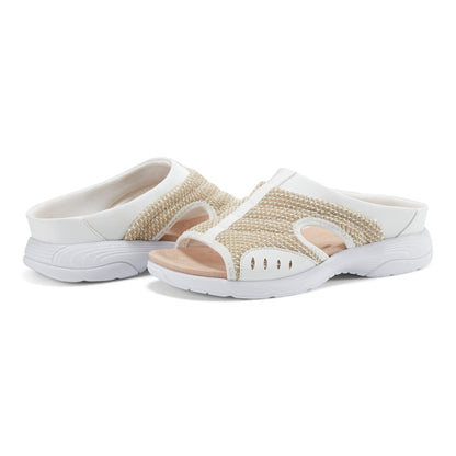 Easy Spirit Traciee Slip On Sandals - Gold