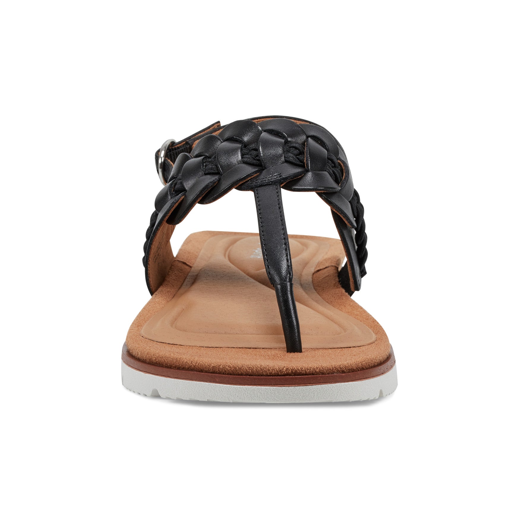 Easy Spirit Elaine Flat Sandals - Black