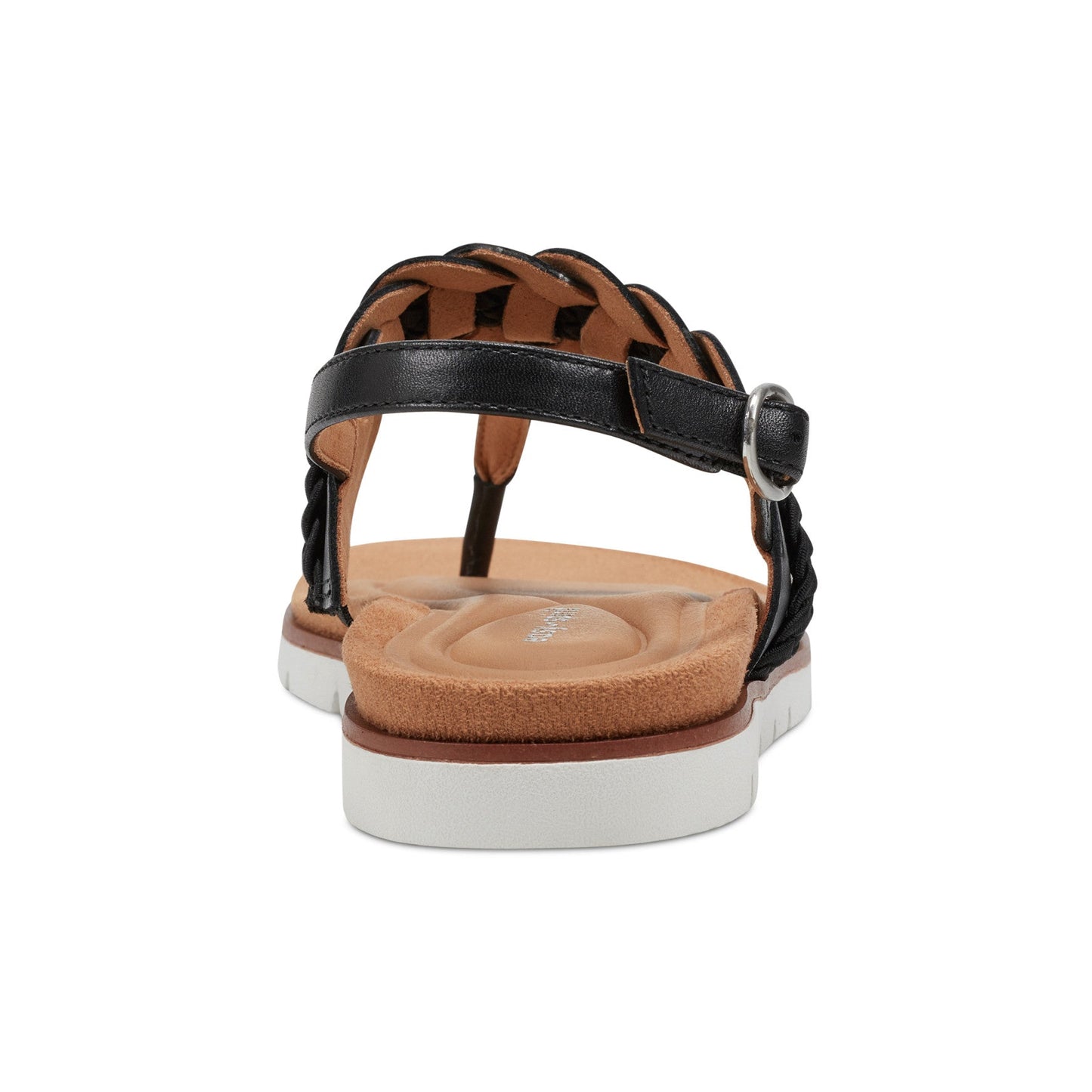 Easy Spirit Elaine Flat Sandals - Black