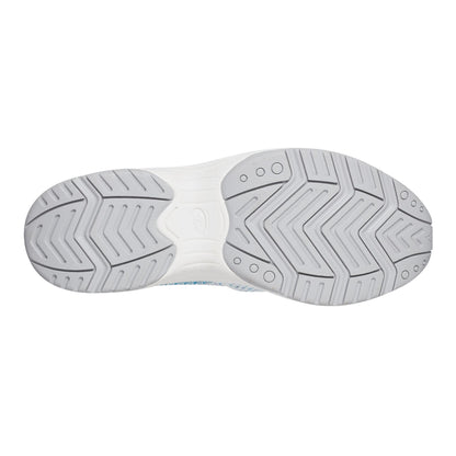Easy Spirit Takeknit Eco Clogs - White/Blue Knit