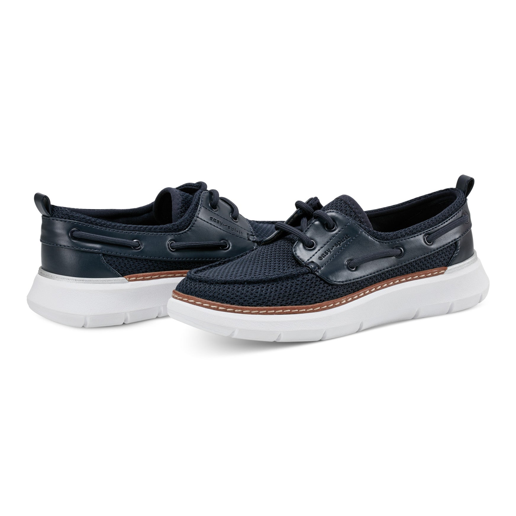 Easy Spirit Charter Casual Boat Shoes - Navy