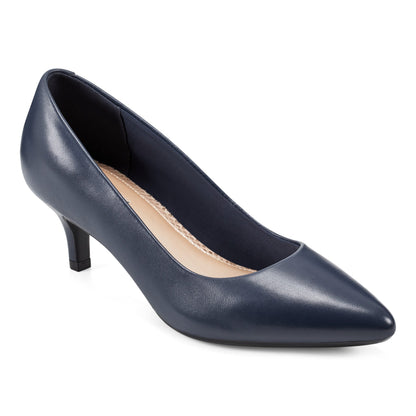 Easy Spirit Lexie Pumps - Navy Leather