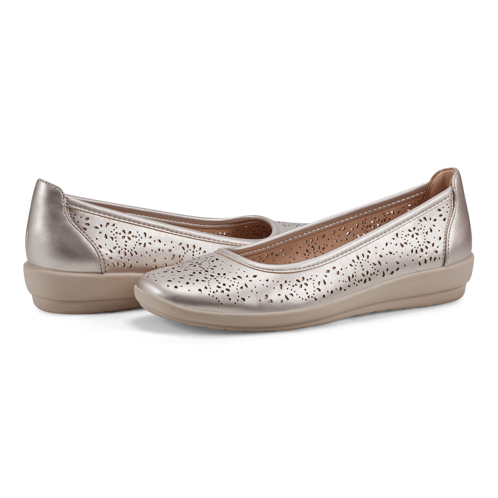 Easy Spirit Alessia Ballet Flats - Gold