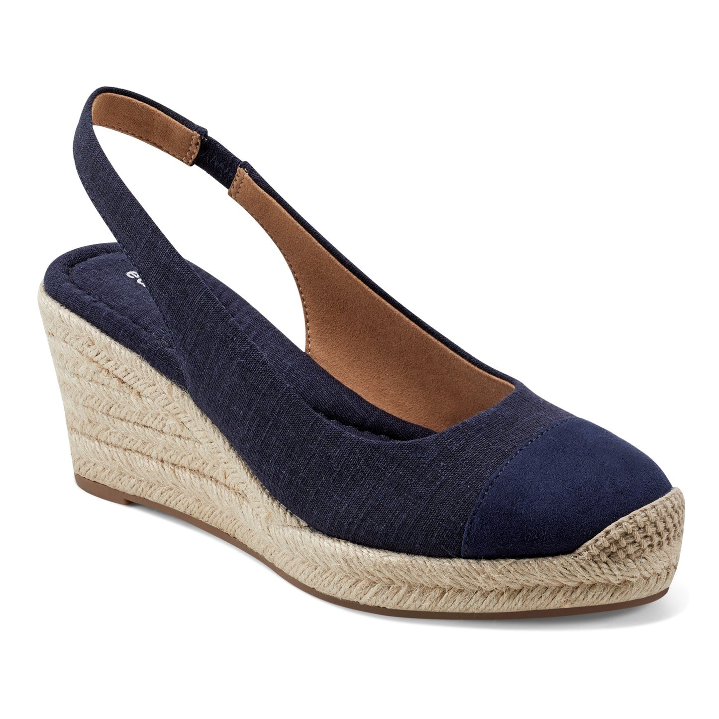 Easy Spirit Margie Platform Wedge Slingbacks - Dark Denim