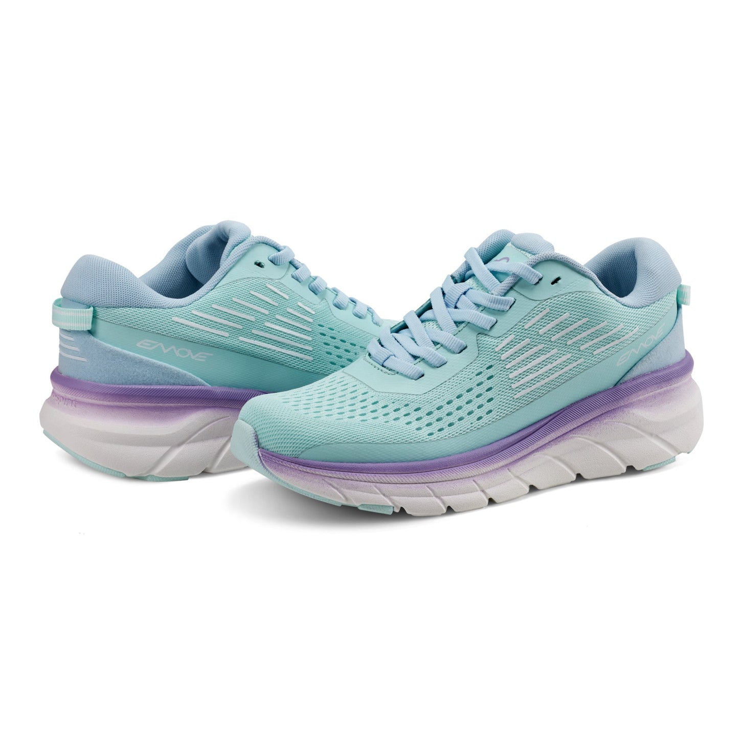 Easy Spirit Denise Austin Mel EMOVE Walking Shoes - Aqua Blue