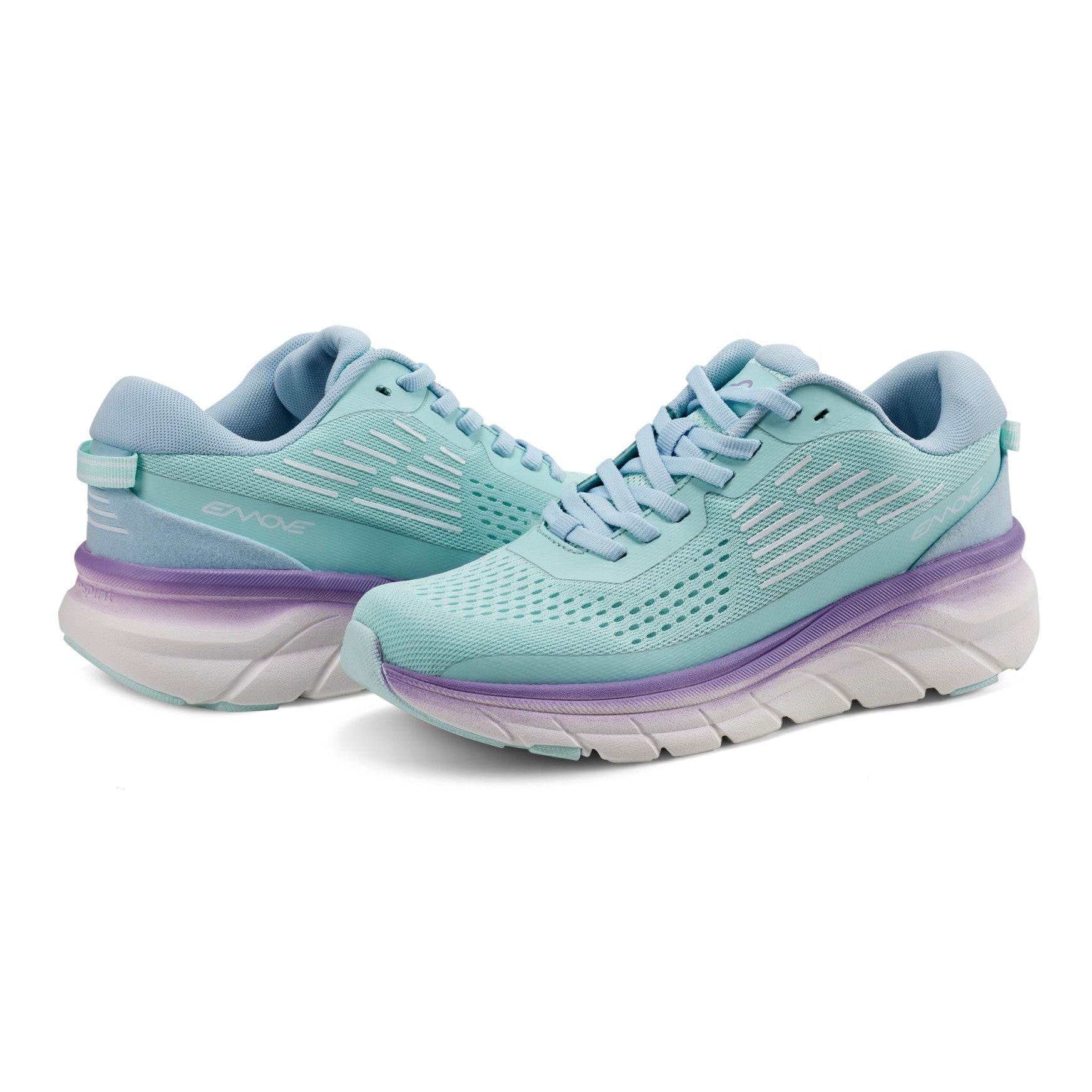 Easy Spirit Denise Austin Mel EMOVE Walking Shoes - Aqua Blue