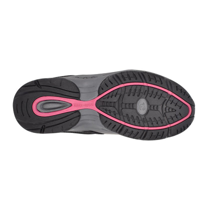 Easy Spirit Argyle Mesh Clogs - Black Leather