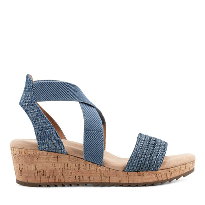 Easy Spirit Lorena Wedge Sandals - Denim