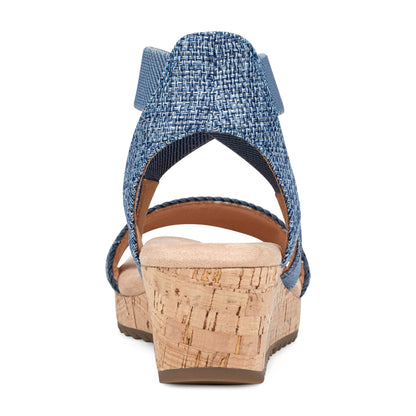 Easy Spirit Lorena Wedge Sandals - Denim