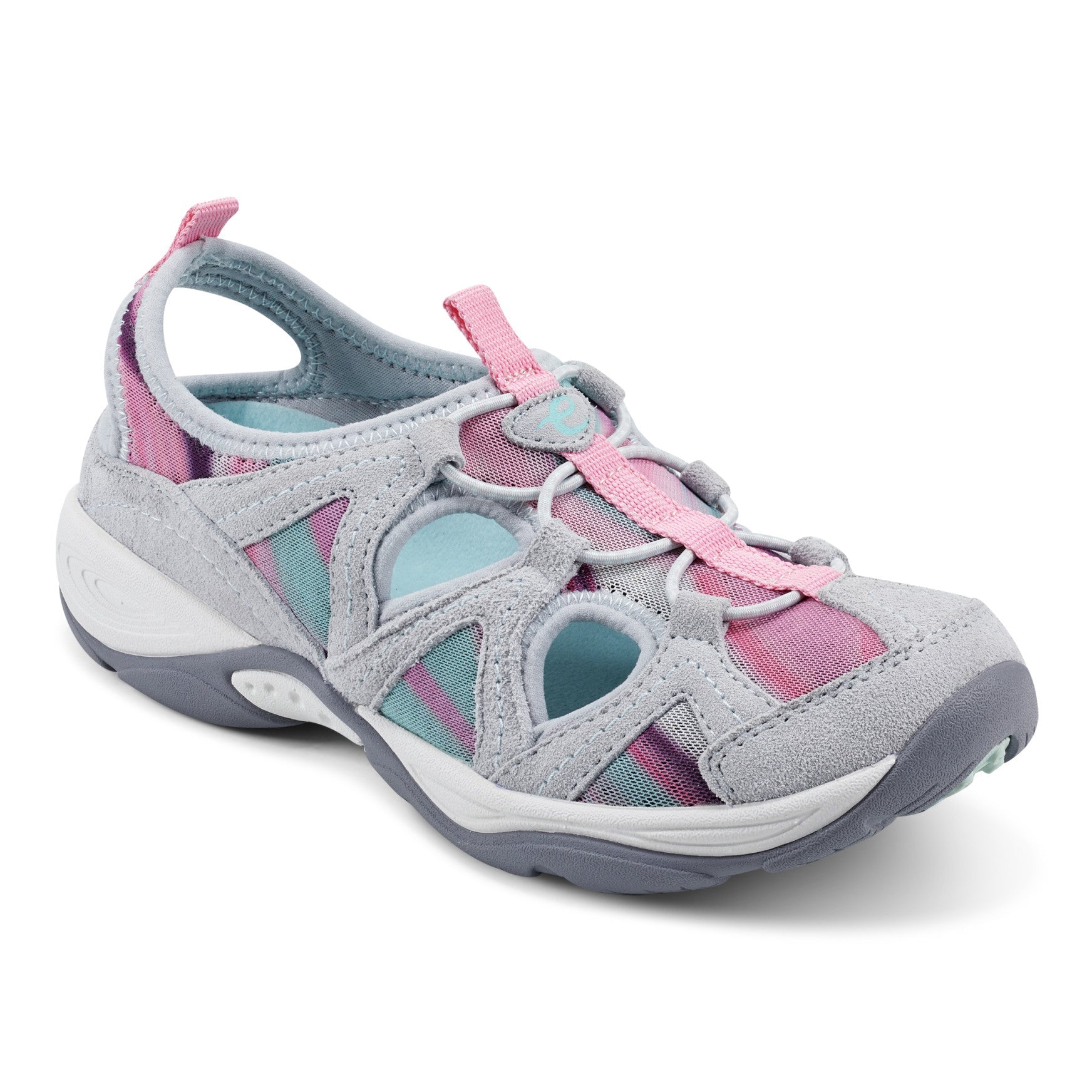 Easy Spirit Earthen Walking Shoes - Light Gray Multi