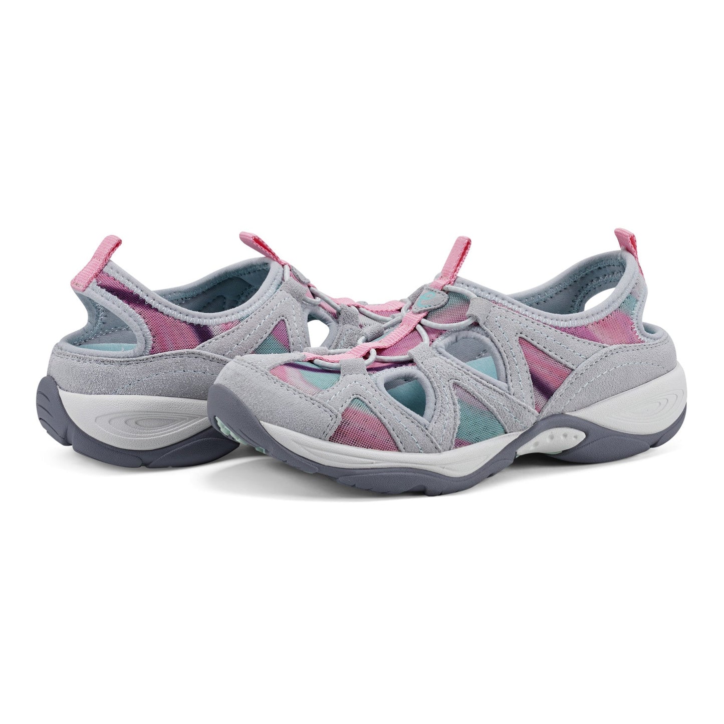 Easy Spirit Earthen Walking Shoes - Light Gray Multi