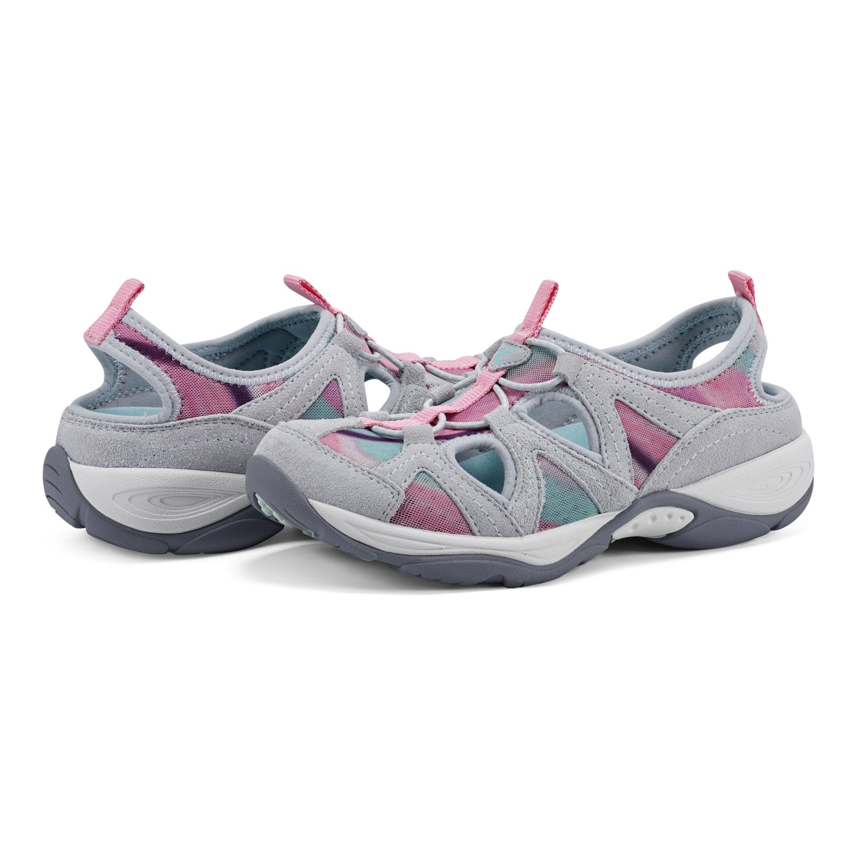 Easy Spirit Earthen Walking Shoes - Light Gray Multi