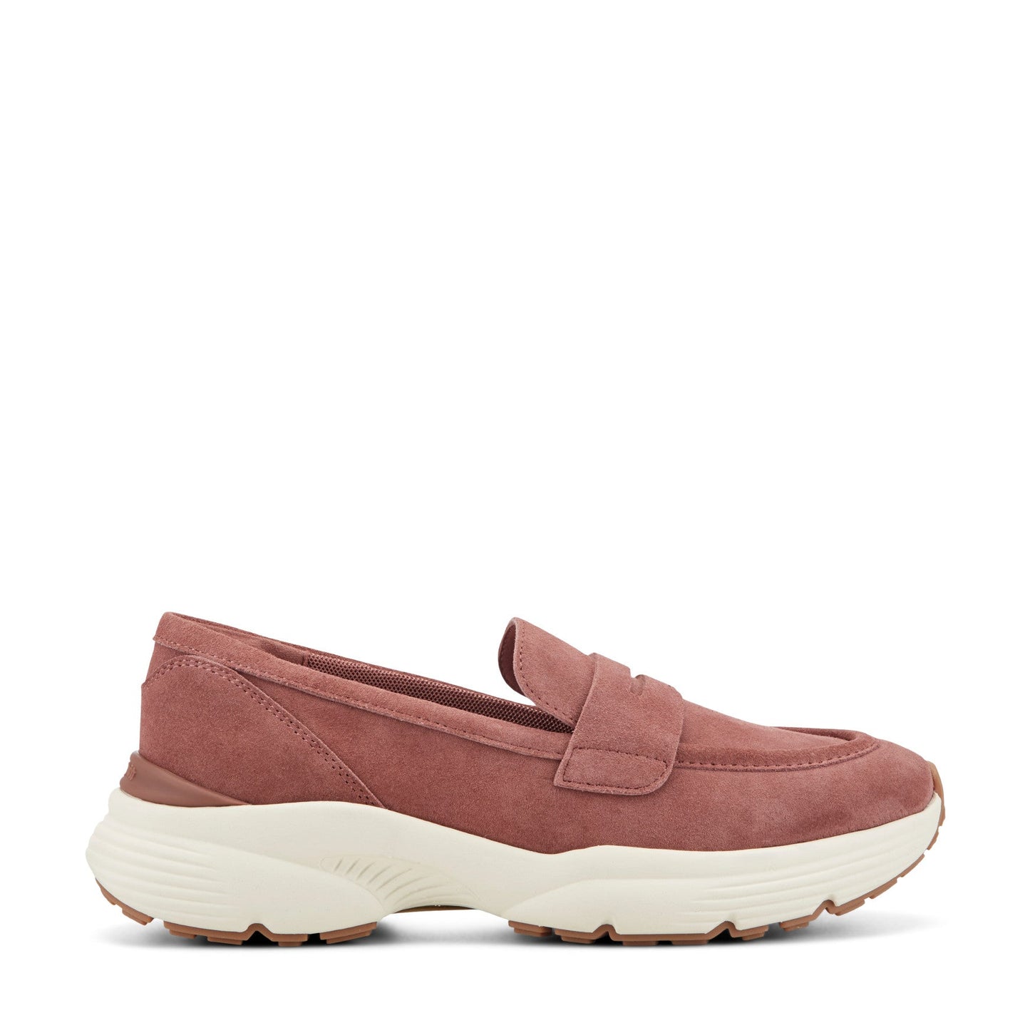 Easy Spirit Morgen Sneaker Loafers - Medium Pink Suede