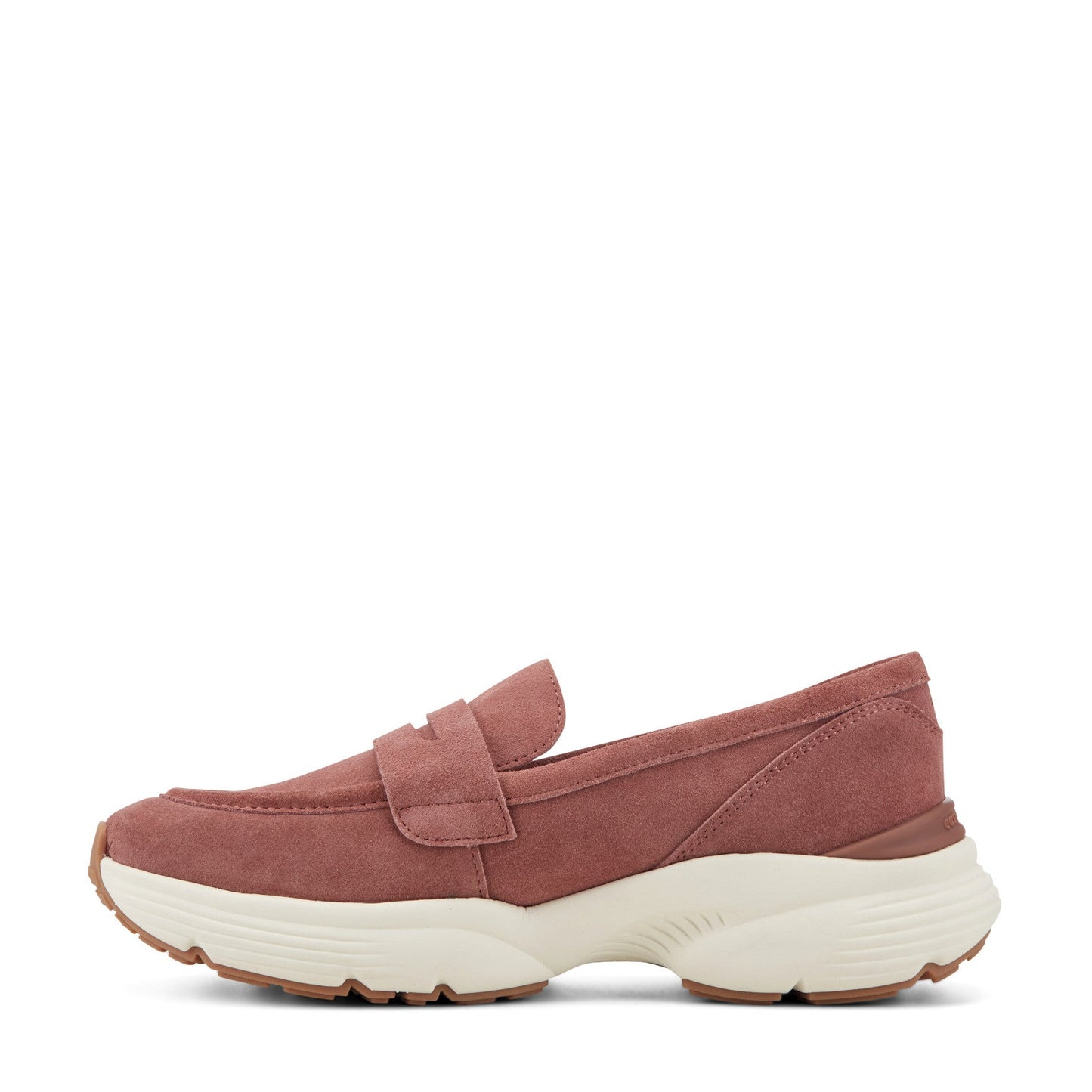 Easy Spirit Morgen Sneaker Loafers - Medium Pink Suede
