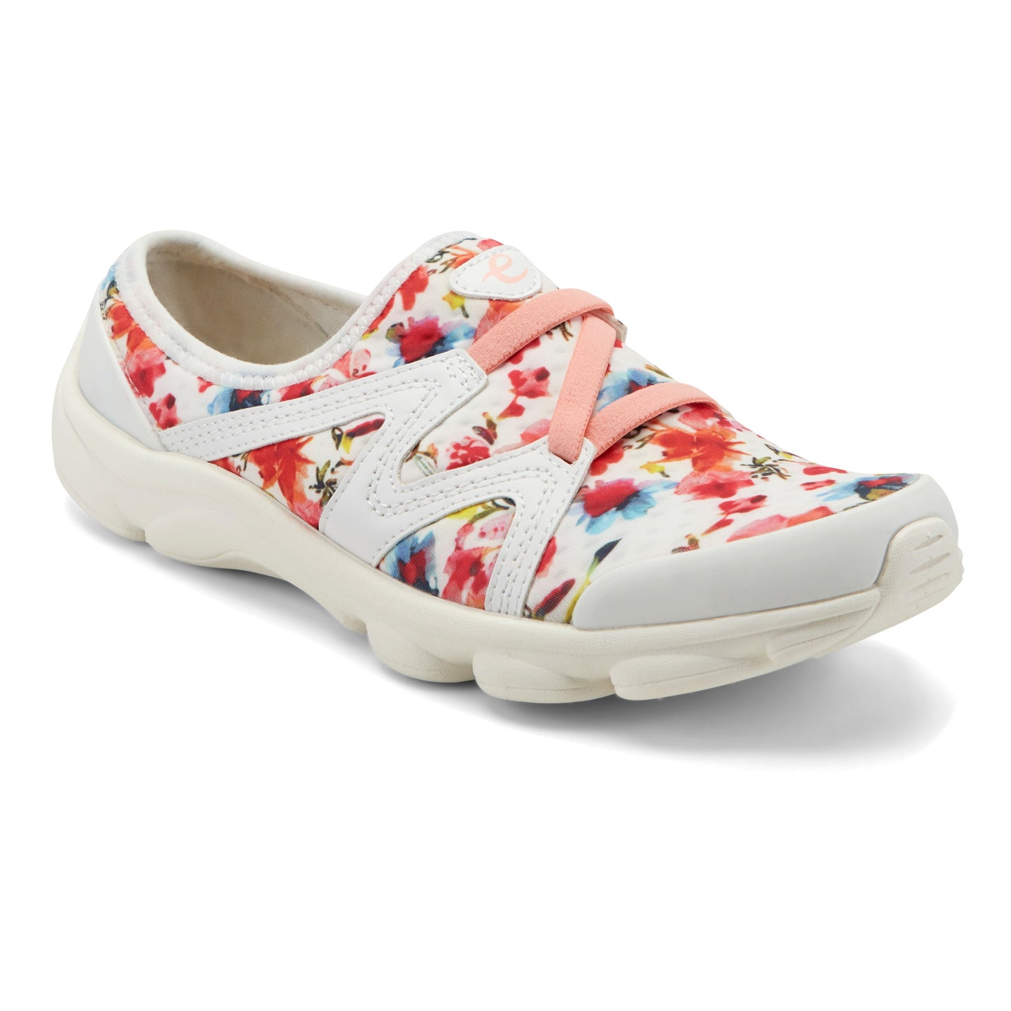 Easy Spirit Riptide Clogs - White/Red Floral Multi