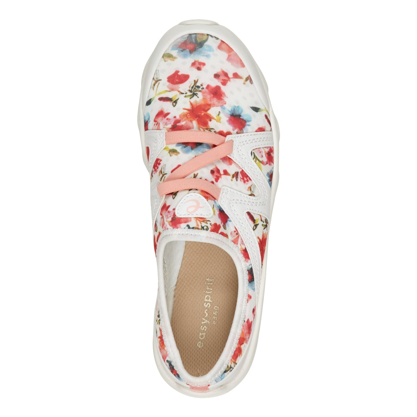 Easy Spirit Riptide Clogs - White/Red Floral Multi