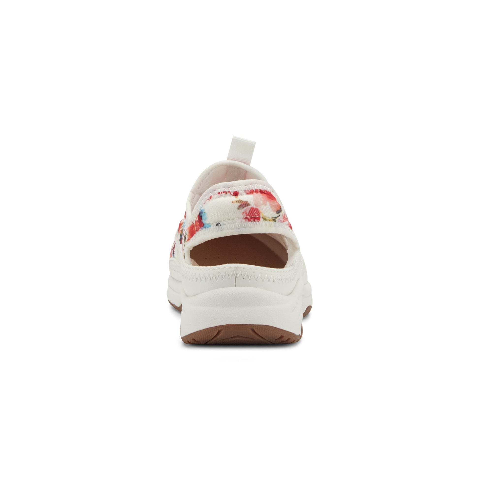 Easy Spirit Trina Slip On Walking Shoes - White/Red Floral
