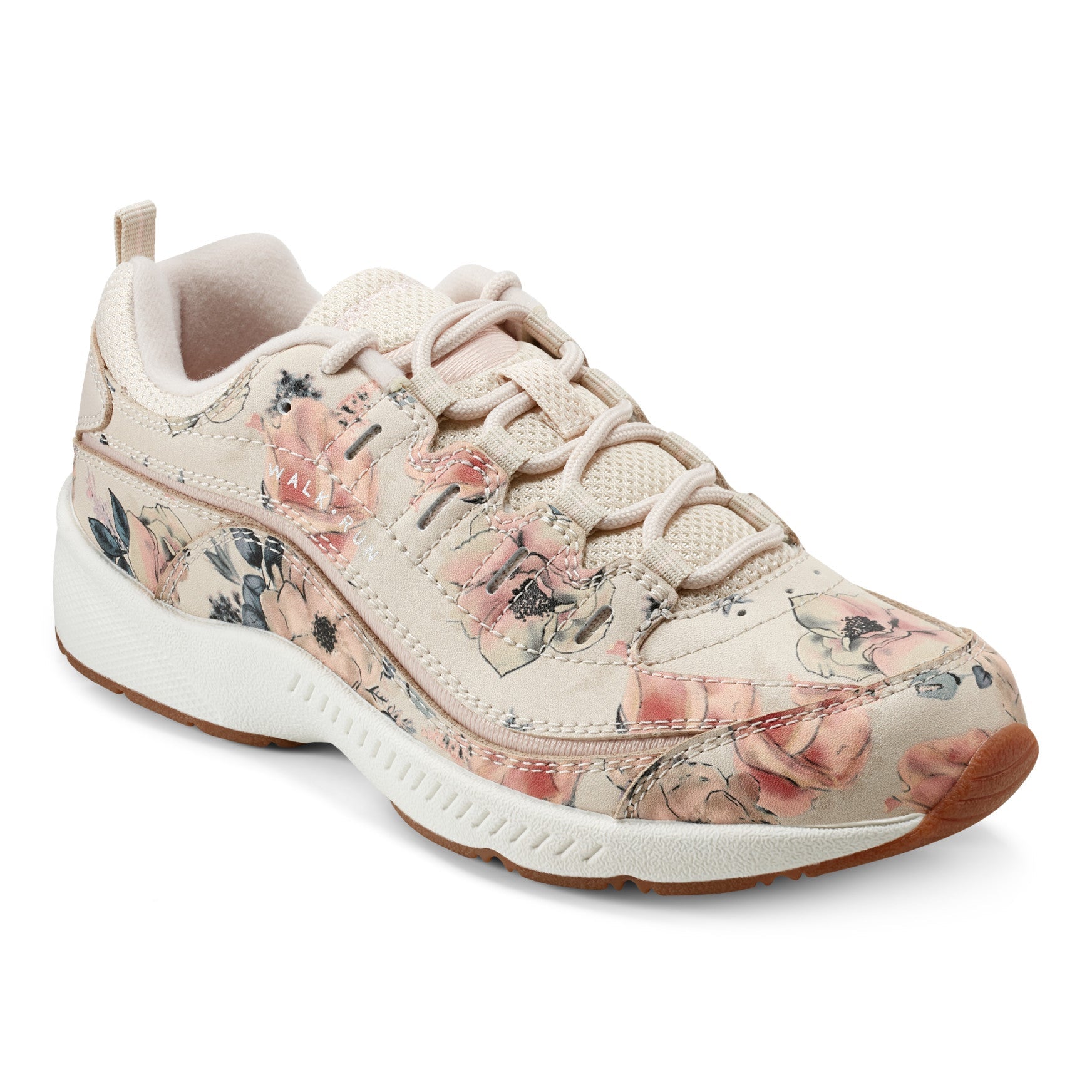 Easy Spirit Romy Walking Shoes - Natural Floral Print
