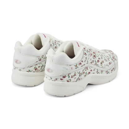 Easy Spirit Romy Walking Shoes - White/Pink Floral