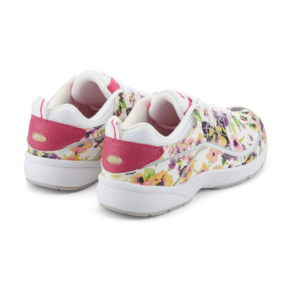 Easy Spirit Romy Leather Walking Shoes - Floral Butterfly Print