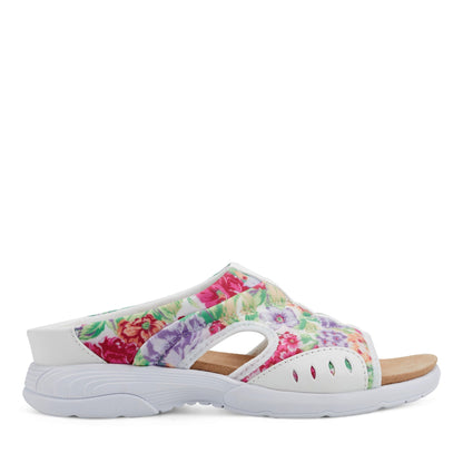 Easy Spirit Traciee Slip On Sandals - White Floral