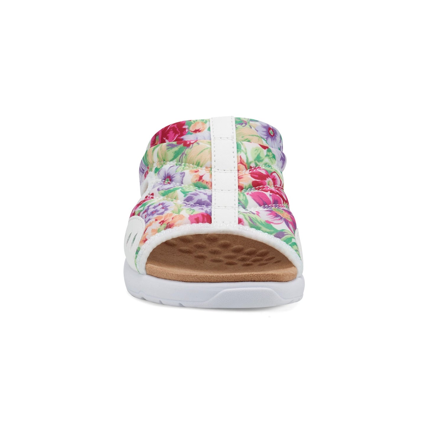 Easy Spirit Traciee Slip On Sandals - White Floral