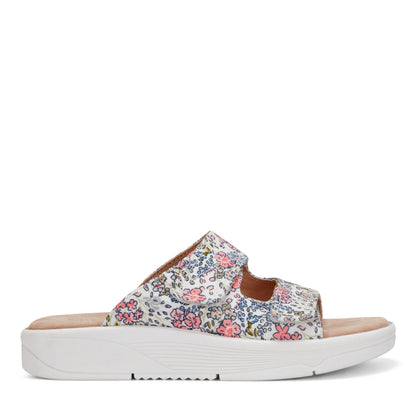 Easy Spirit Red Slip On Sandals - White Floral
