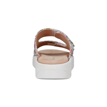 Easy Spirit Red Slip On Sandals - White Floral