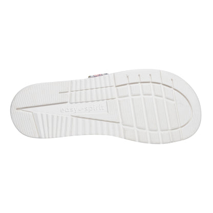 Easy Spirit Red Slip On Sandals - White Floral