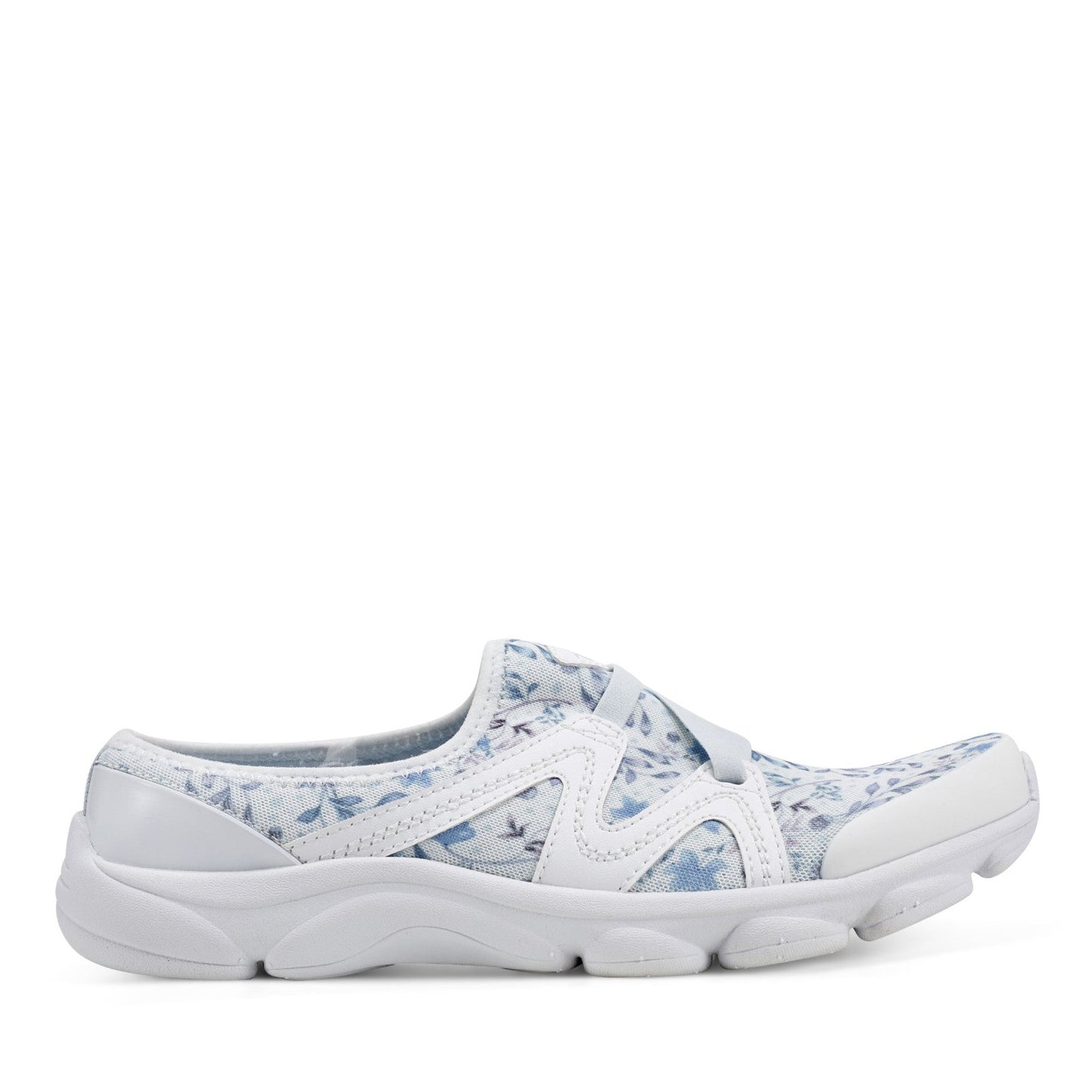 Easy Spirit Riptide Clogs - White/Blue Floral