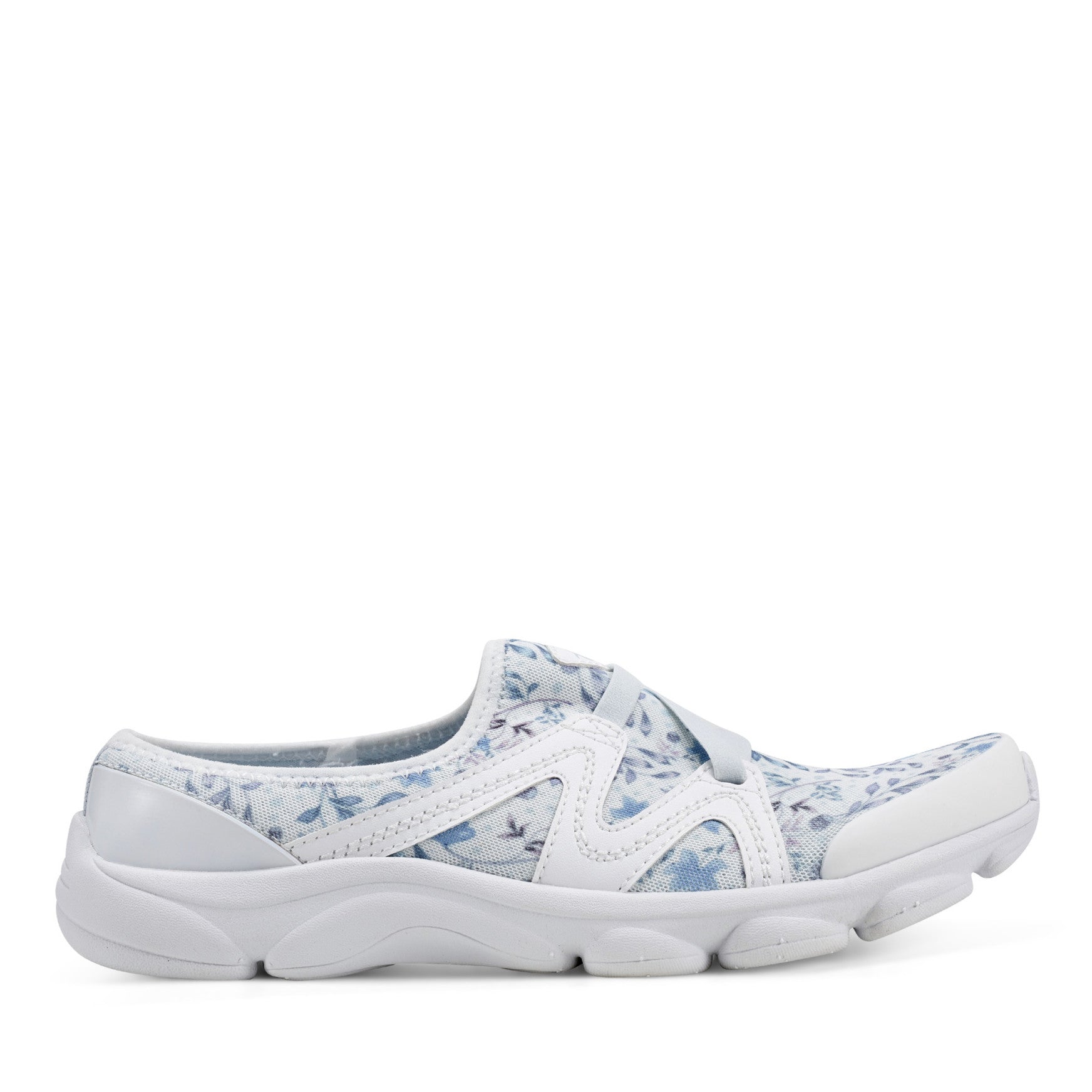 Easy Spirit Riptide Clogs - White/Blue Floral