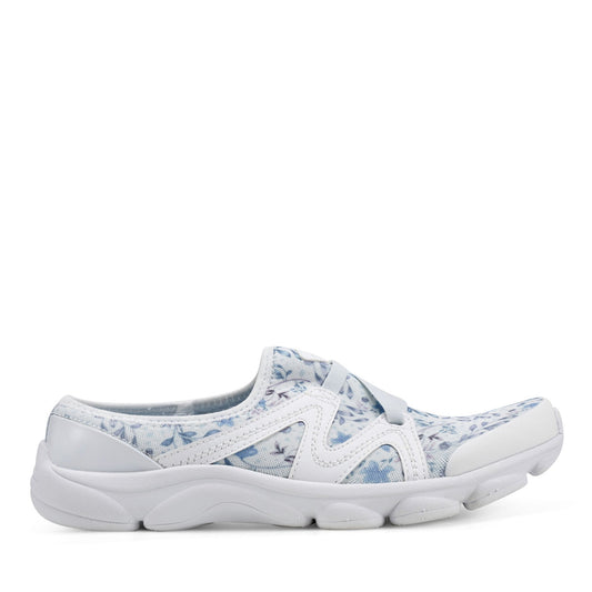 Easy Spirit Riptide Clogs - White/Blue Floral