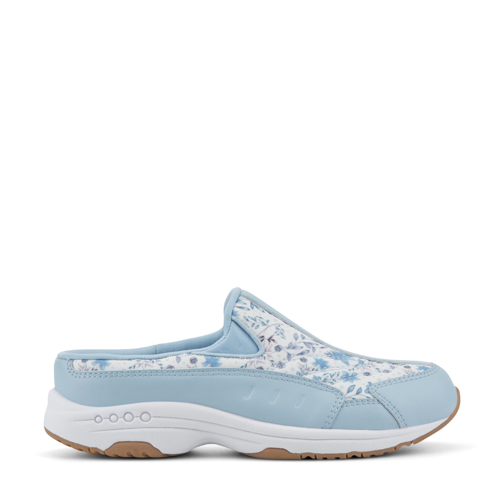 Easy Spirit Traveltime Clogs - Light Blue Prairie Floral