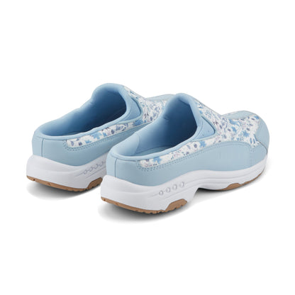 Easy Spirit Traveltime Clogs - Light Blue Prairie Floral