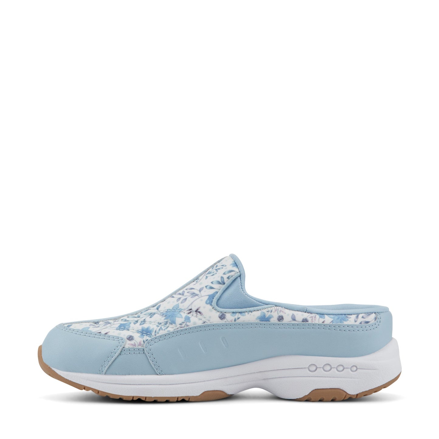 Easy Spirit Traveltime Clogs - Light Blue Prairie Floral