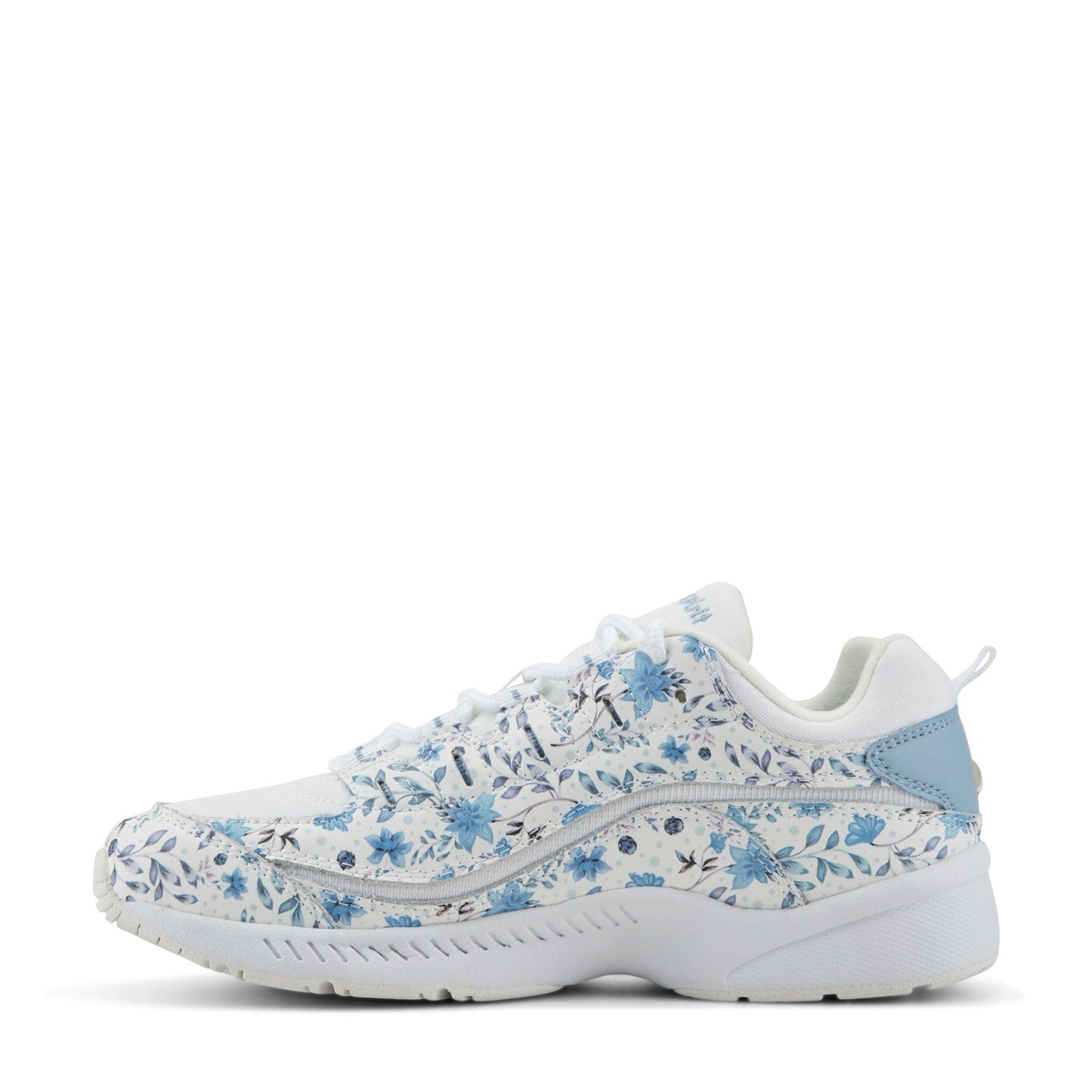 Easy Spirit Romy Walking Shoes - White/Blue Floral