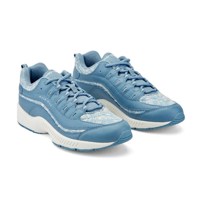 Easy Spirit Romy Walking Shoes - Medium Blue/Floral