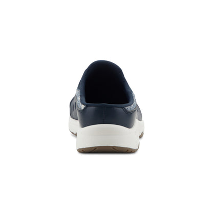 Easy Spirit Traveltime Clogs - Navy/White Floral