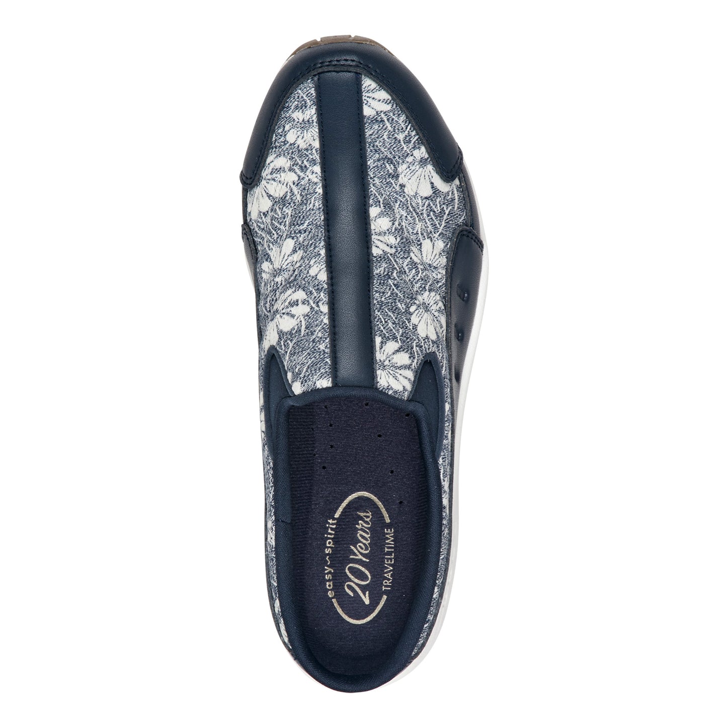 Easy Spirit Traveltime Clogs - Navy/White Floral