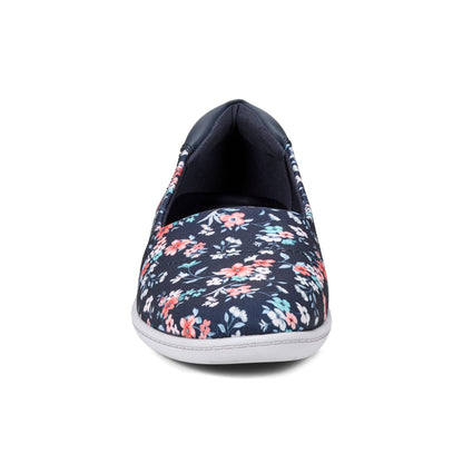 Easy Spirit Gift Slip On Flats - Navy Floral