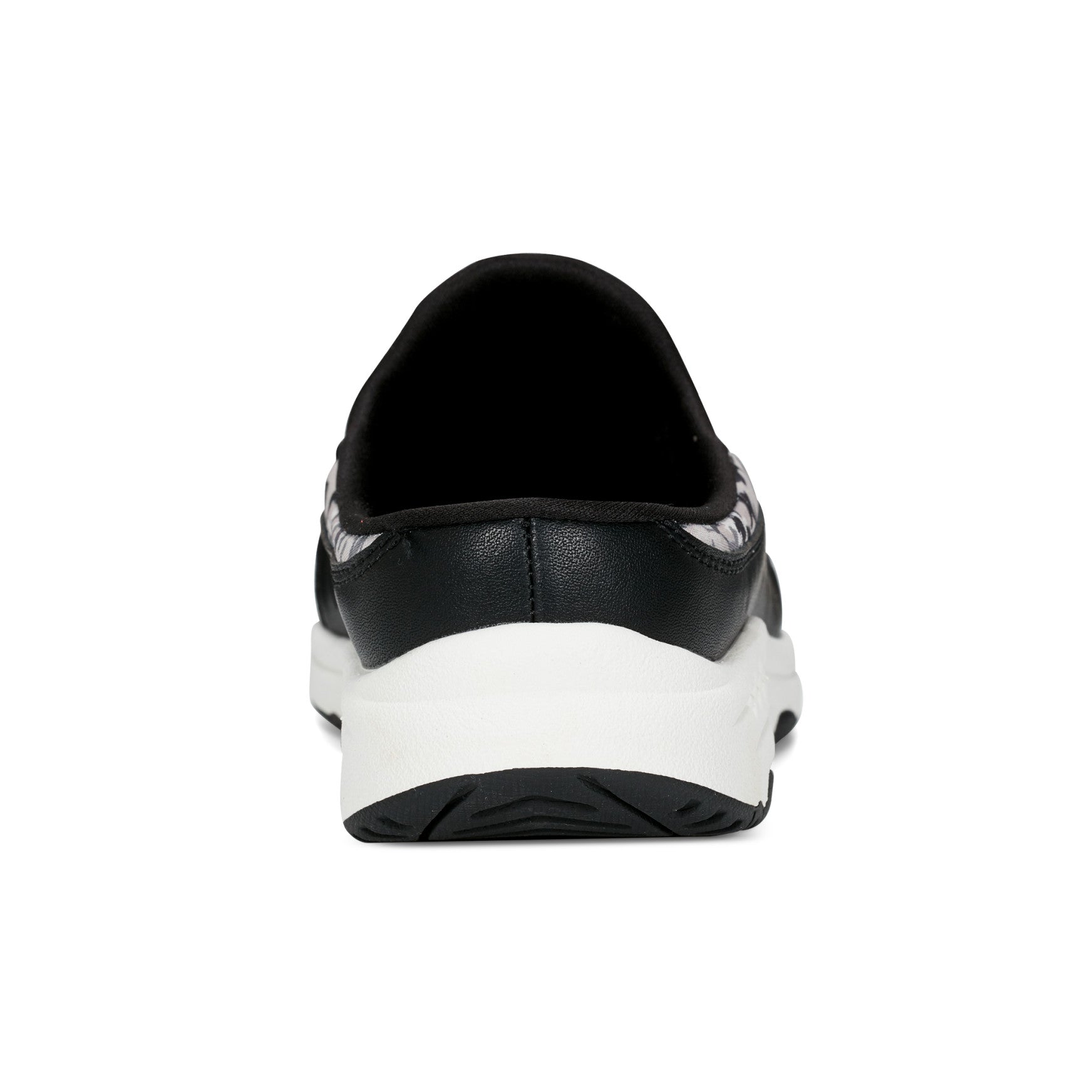 Easy Spirit Traveltime Clogs - Black/White Floral